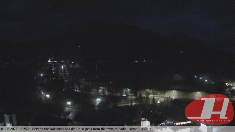 Webcam von Gemeinde Badia in Richtung des Heiligkreuzkofel