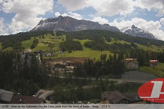 Webcam von Gemeinde Badia in Richtung des Heiligkreuzkofel