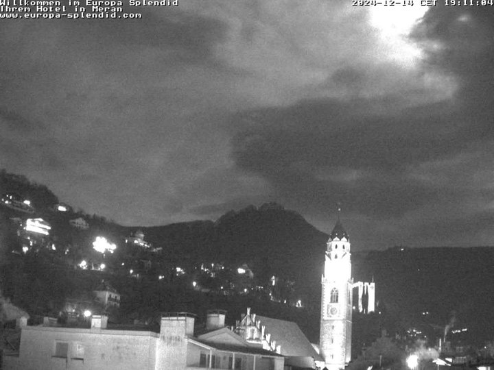 Webcam on the old town of Merano