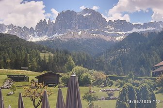 Webcam from Tires on the Catinaccio Group