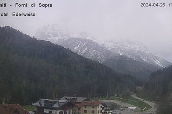 Webcam da Forni di Sopra verso le Dolomiti Friuliane