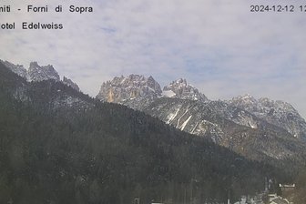 Webcam da Forni di Sopra verso le Dolomiti Friuliane