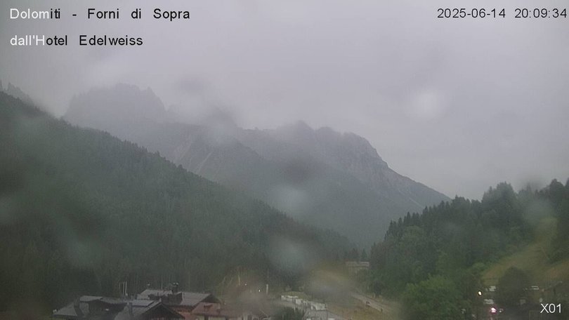 Webcam da Forni di Sopra verso le Dolomiti Friuliane