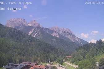 Webcam von Forni di Sopra zu den Friauler Dolomiten
