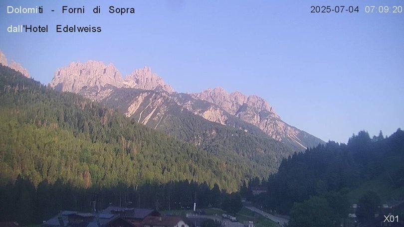 Webcam von Forni di Sopra zu den Friauler Dolomiten