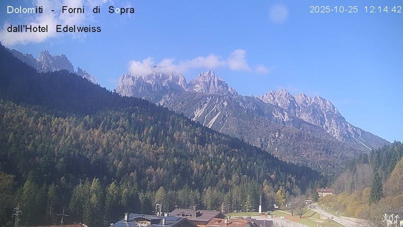 Webcam von Forni di Sopra zu den Friauler Dolomiten