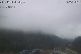 Webcam from Forni di Sopra towards the Friaulian Dolomites