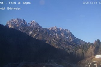 Webcam von Forni di Sopra zu den Friauler Dolomiten