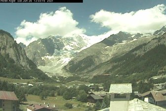 Webcam von Courmayeur zum Mont Blanc