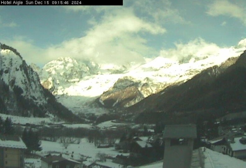 Webcam from Courmayeur to the Mont Blanc