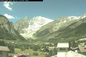Webcam da Courmayeur verso il Monte Bianco