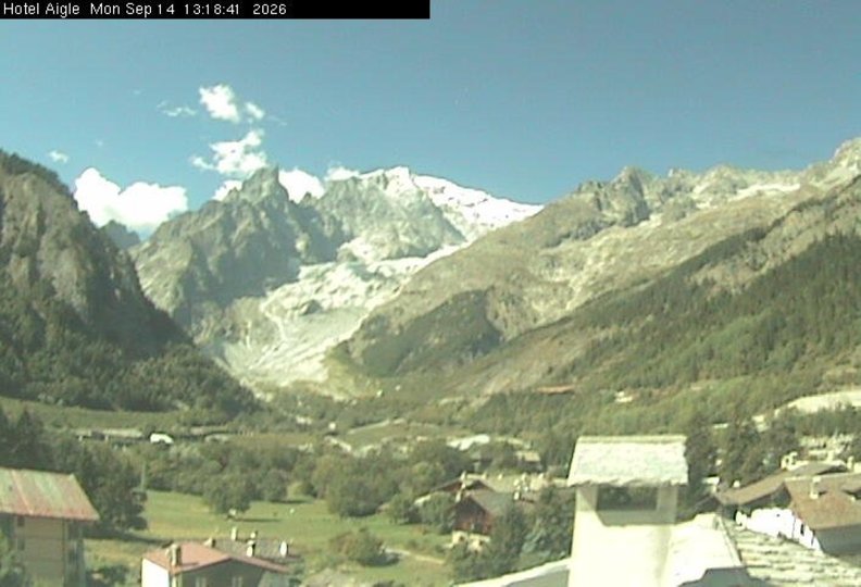 Webcam from Courmayeur to the Mont Blanc