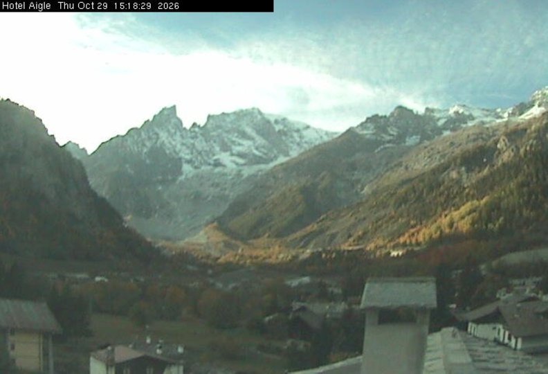Webcam from Courmayeur to the Mont Blanc