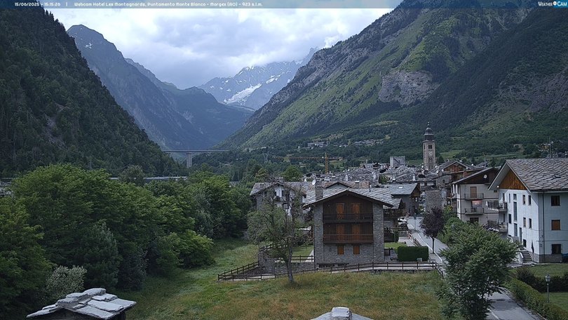 Webcam von Morgex in Richtung Mont Blanc