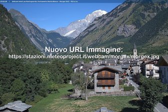 Webcam from Morgex towards the Mont Blanc