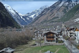 Webcam da Morgex verso il Monte Bianco