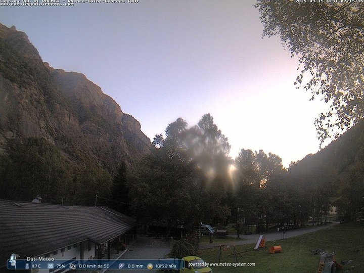 Webcam im Tal von Rhêmes, im Nationalpark Gran Paradiso