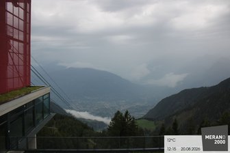 Webcam von Meran 2000 auf die Stadt Meran