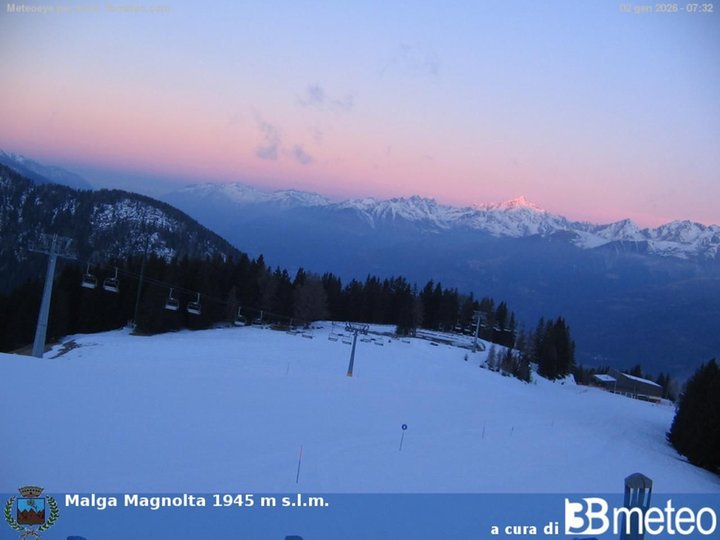 Webcam auf die Skipiste Piana dei Galli, Skigebiet Aprica