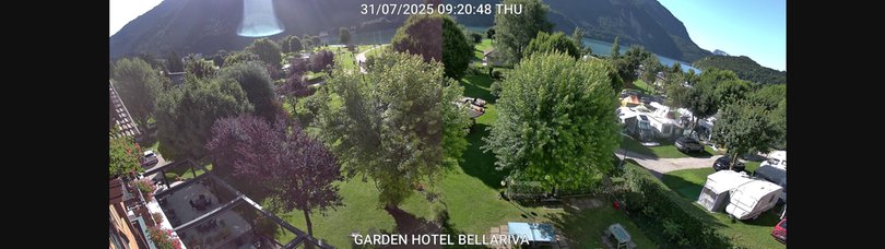 Webcam auf den Strand des Molvenosees