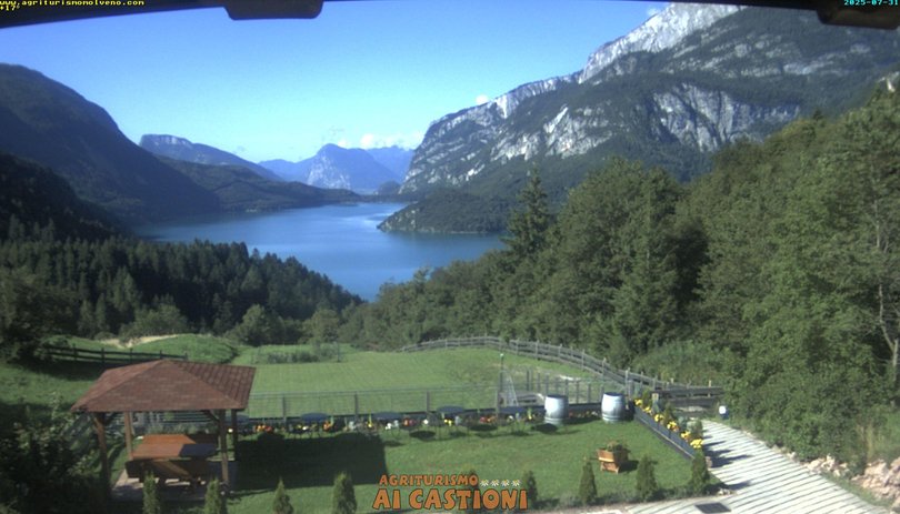 Webcam auf den Molvenosee in den Brenta-Dolomiten