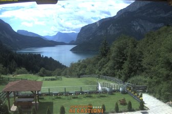 Webcam sul lago di Molveno nelle Dolomiti di Brenta