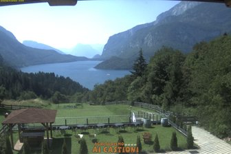 Webcam sul lago di Molveno nelle Dolomiti di Brenta
