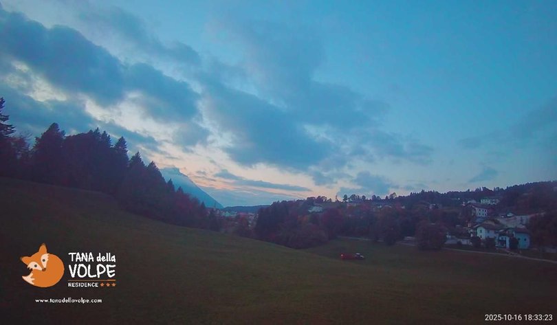 Webcam towards Lavarone / Lafraun and the Becco di Filadonna