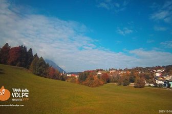 Webcam towards Lavarone / Lafraun and the Becco di Filadonna