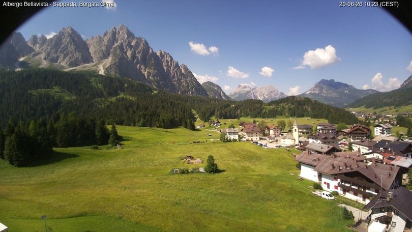 Webcam da Cima Sappada verso il Monte Siera