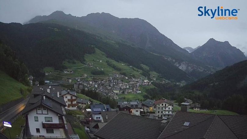 Webcam da Valdidentro verso il Passo dello Stelvio