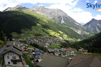 Webcam da Valdidentro verso il Passo dello Stelvio