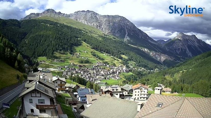 Webcam da Valdidentro verso il Passo dello Stelvio
