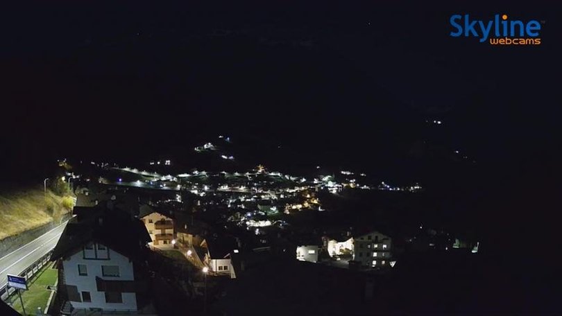 Webcam from Valdidentro towards the Stelvio Pass
