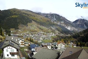 Webcam from Valdidentro towards the Stelvio Pass