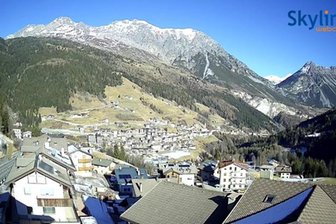 Webcam from Valdidentro towards the Stelvio Pass
