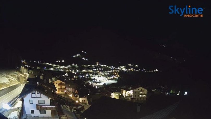 Webcam from Valdidentro towards the Stelvio Pass