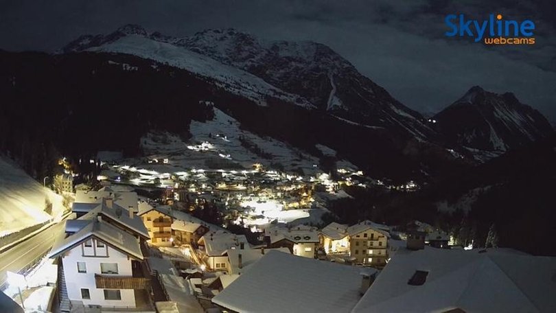 Webcam from Valdidentro towards the Stelvio Pass