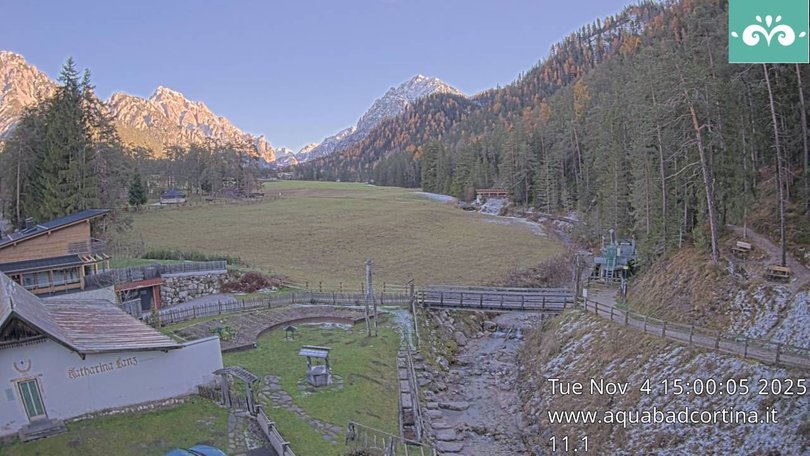 Webcam in San Vigilio towards Fanes-Senes-Braies