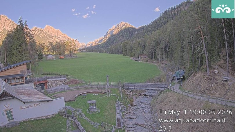 Webcam a San Vigilio verso il Fanes-Senes-Braies