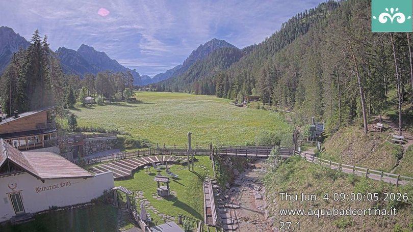 Webcam in San Vigilio towards Fanes-Senes-Braies