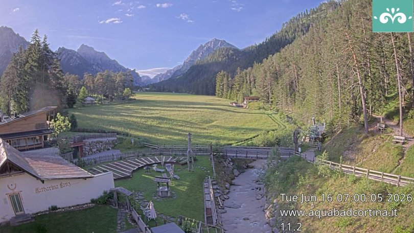 Webcam a San Vigilio verso il Fanes-Senes-Braies