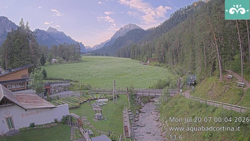 Webcam a San Vigilio verso il Fanes-Senes-Braies
