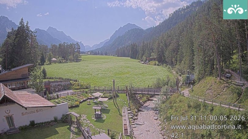 Webcam a San Vigilio verso il Fanes-Senes-Braies