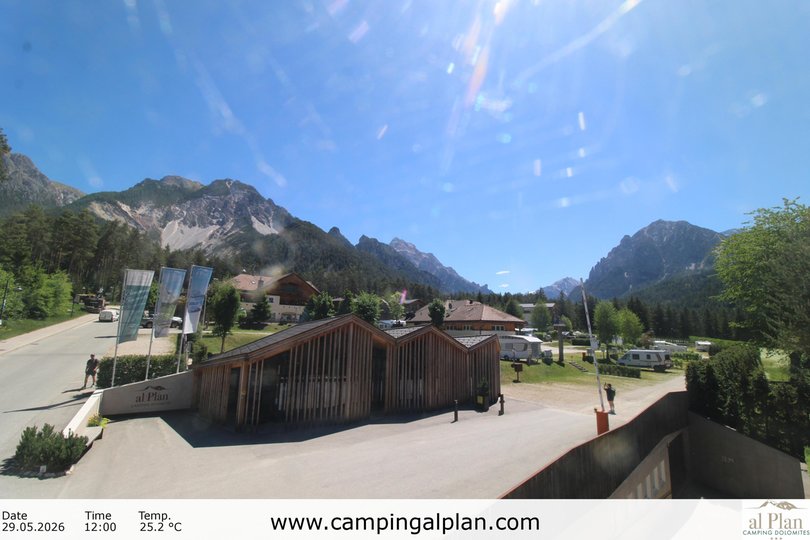 Webcam on the Camping Al Plan in San Vigilio di Marebbe