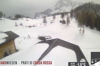 Webcam auf die Rotwandwiesen im Gebiet Drei-Zinnen/Tre Cime Dolomiti