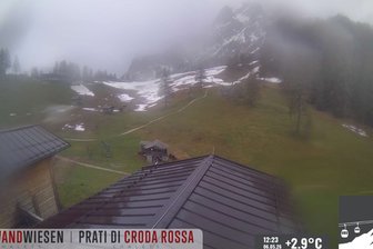Webcam auf die Rotwandwiesen im Gebiet Drei-Zinnen/Tre Cime Dolomiti