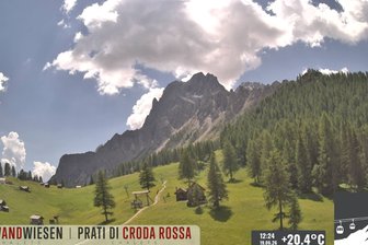 Webcam auf die Rotwandwiesen im Gebiet Drei-Zinnen/Tre Cime Dolomiti