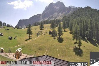 Webcam auf die Rotwandwiesen im Gebiet Drei-Zinnen/Tre Cime Dolomiti