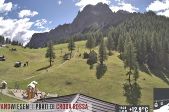 Webcam sui Prati di Croda Rossa nel comprensorio Tre Cime/Drei-Zinnen Dolomiti